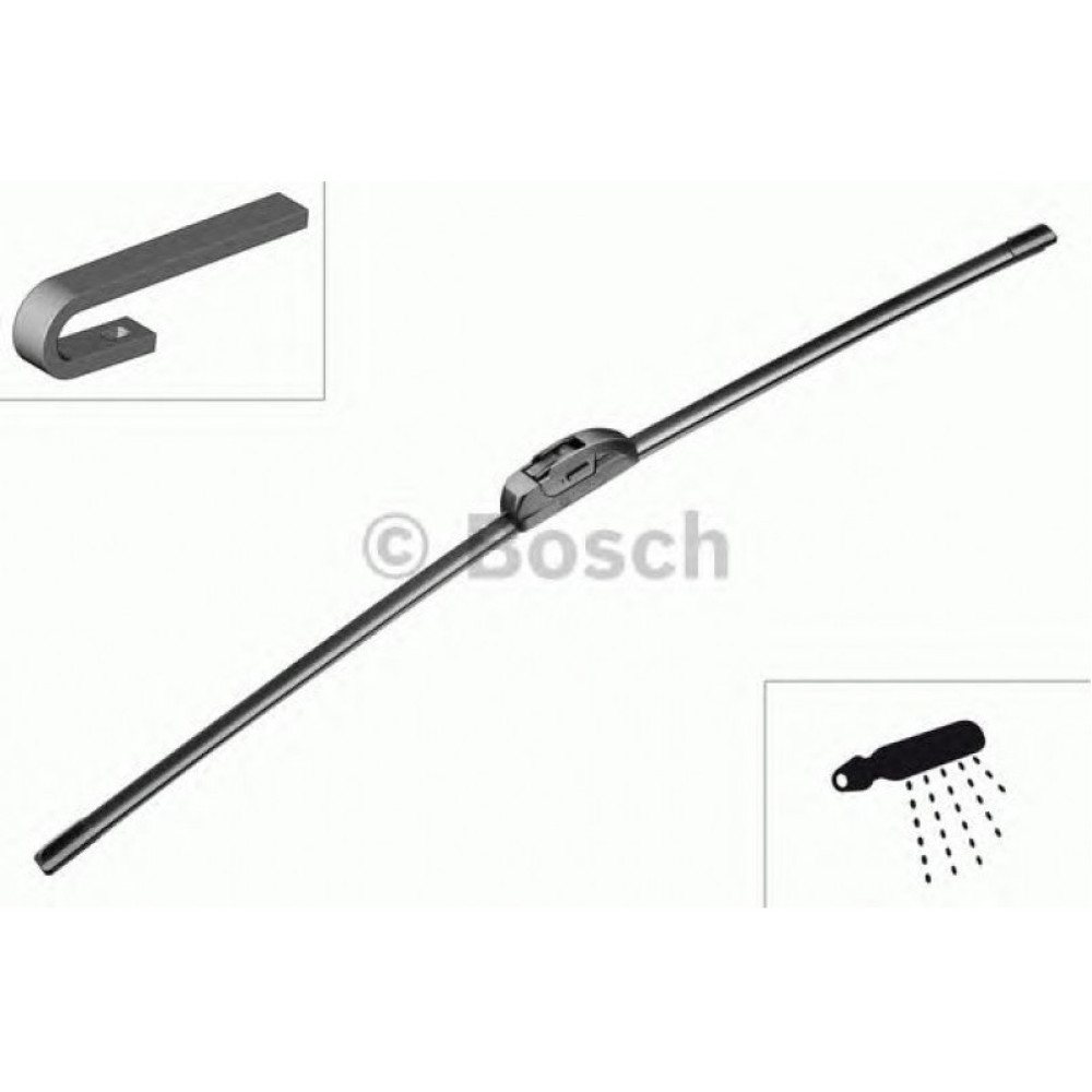 3397008847 BOSCH ЩІТКА СКЛООЧИСНИКА AEROTWIN RETRO 600 (ФОРСУНКА)