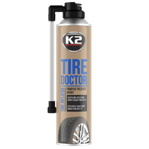 Средство для аварийной вулканизации K2 TIRE DOKTOR USA 500ml (аэрозоль)
