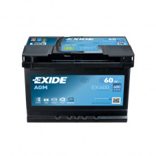  Акумулятор 60 Ah/12V EXIDE AGM  Euro EK600