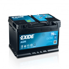  Автомобільний акумулятор EXIDE AGM Euro 70 Ah/12V 