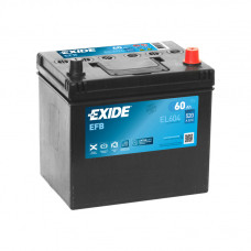 60 Ah/12V EXIDE EFB JIS Euro ЕL604