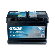  Акумулятор 70 Ah/12V EXIDE EFB Euro EL700