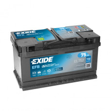 Автомобильный аккумулятор EXIDE EFB Euro 75 Ah/12V 