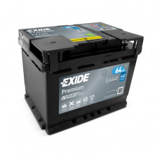  Автомобільний акумулятор EXIDE PREMIUM Euro  64 Ah/12V 