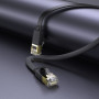Кабель HOCO US07 General pure copper flat network cable(L=5M) Black