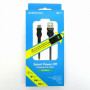 Кабель BOROFONE BU17 USB to Micro, 2.4A, 1.2m, nylon, aluminum connectors, light indicator, Black