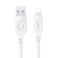 Кабель Usams US-SJ565 Lightning 2.4A Charging & Data Cable Lithe Series 1.2m White