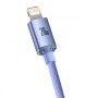 Кабель Baseus Crystal Shine Series Fast Charging Data Cable Type-C to iP 20W 1.2m Purple