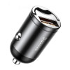 Автомобильное зарядное устройство Baseus Tiny Star Mini Quick Charge Car Charger USB Port 30W Gray
