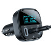Автомобильное зарядное устройство ACEFAST B5 101W (2C+A) metal car charger with OLED smart display