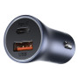 АЗП Baseus Golden Contactor Pro Dual Car Charger U+C 40W (With Cable Type-C/ iP 1m) Dark Grey