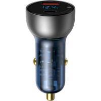 Автомобильное зарядное устройство Baseus Particular Digital Display QC+PPS Dual Quick Charger Car Charger 65W Shallow tarnish