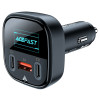 Автомобильное зарядное устройство ACEFAST B5 101W (2C+A) metal car charger with OLED smart display