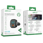Автомобильное зарядное устройство ACEFAST B5 101W (2C+A) metal car charger with OLED smart display