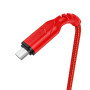 Кабель HOCO X59 USB to Micro 2.4A, 1m, nylon, TPE connectors, Red