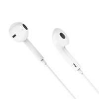 Навушники HOCO M101 Crystal joy wire-controlled earphones with microphone White