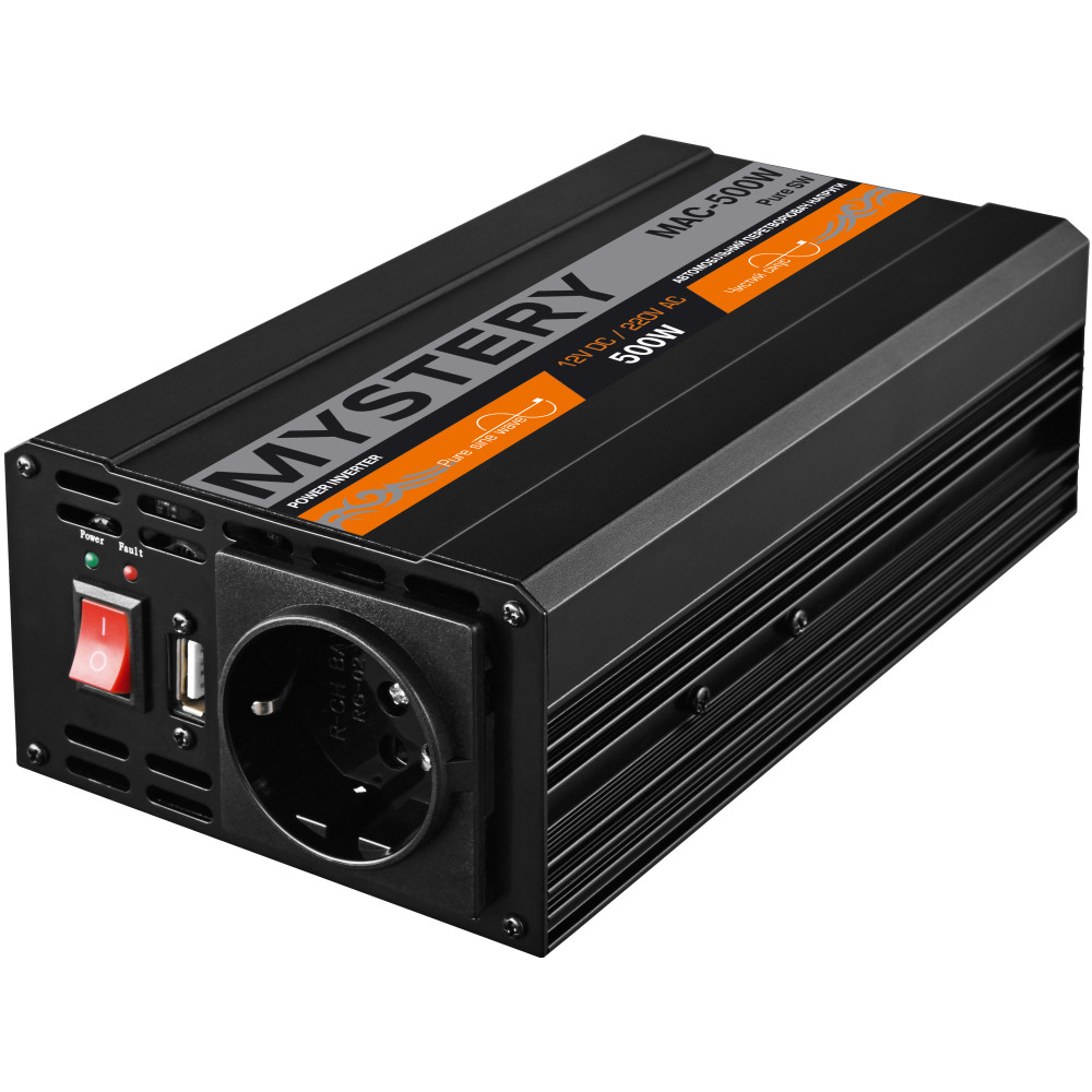 Перетворювач напруги (інвертор) Mystery MAC-500W PURE SW Перетворювач напруги (інвертор) Mystery MAC-500W PURE SW