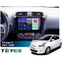 Штатная магнитола Teyes CC4 Pro 2k 8+128 Gb Mitsubishi Mirage 6 2012-2018 9"