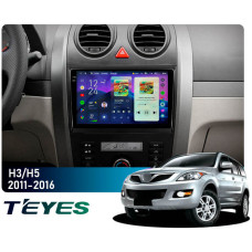 Штатная магнитола Teyes CC4 Pro 2k 8+128 Gb Great Wall Haval H3 H5 2011-2016 9"