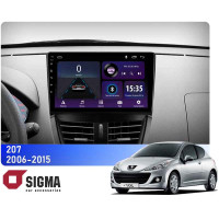 Штатная магнитола Sigma E9232 2+32 Gb Peugeot 207 2006-2015 9"