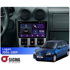 Штатная магнитола Sigma E9232 2+32 Gb Renault Logan 1 2004-2009 9"