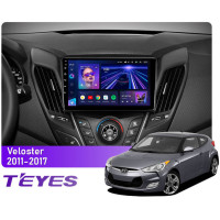 Штатная магнитола Teyes CC3 6+128 Gb Hyundai Veloster FS 2011-2017 (A) 9"