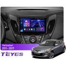 Штатная магнитола Teyes CC3 6+128 Gb Hyundai Veloster FS 2011-2017 (A) 9"