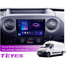 Штатна магнітола Teyes CC3 2k 4+32 Gb для Renault Master 2010-2019 / Nissan NV400 2010-2020 / Opel Movano 2 2010-2019 (F1) 10"