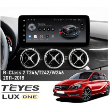 Штатна магнітола Teyes LUX ONE 6+128 Gb Mercedes-Benz B-Class 2 T246 T242 W242 NTG 4.5 2011-2018 12.3"