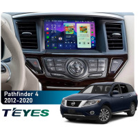 Штатная магнитола Teyes CC4 Pro 2k 8+128 Gb Nissan Pathfinder 4 R52 2012-2020 (F1) (C) 9"