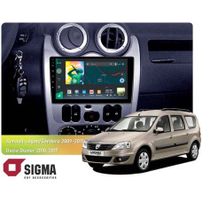 Штатная магнитола Sigma X9232 2+32 Gb Renault Logan 1, Sandero, Dacia, Duster 2009-2017 9"