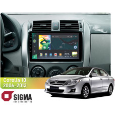 Штатная магнитола Sigma X9232 2+32 Gb Toyota Corolla 10 E140 E150 2006-2013 (B) 9"