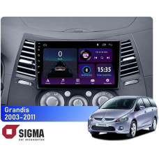 Штатная магнитола Sigma E9232 2+32 Gb Mitsubishi Grandis 1 2003-2011 (F2) 9"