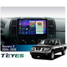 Штатная магнитола Teyes CC4 Pro 2k 8+128 Gb Nissan Navara 3 D40 2004-2010 (F2) 9"