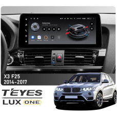 Штатна магнітола Teyes LUX ONE 6+128 Gb BMW X3 F25 NBT 2014-2017 12.3"