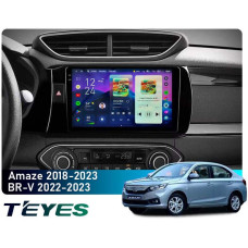 Штатная магнитола Teyes CC4 Pro 2k 8+128 Gb Honda Amaze 2018-2023 / BR-V (Left hand driver) 2022-2023 9"