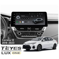 Штатная магнитола Teyes LUX ONE 4+32 Gb Toyota Corolla 12 E210 XP210 2018-2023 (B) 12.3"