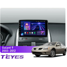 Штатна магнітола Teyes CC3L 4+32 Gb Mitsubishi Galant 9 2003-2012 9"