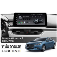 Штатная магнитола Teyes LUX ONE 6+128 Gb Mazda 6 / Atenza 3 GJ GL 2015-2018 (A) 12.3"