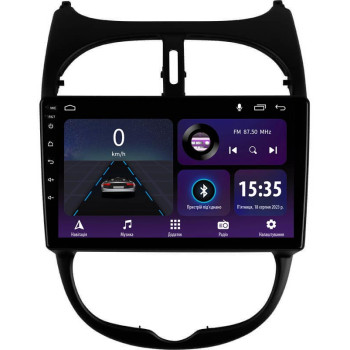 Штатна магнітола Sigma E9232 2+32 Gb Peugeot 206 1998-2012 9"