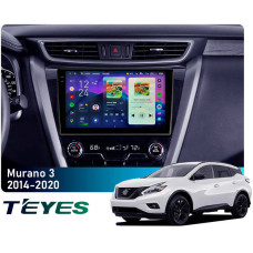 Штатная магнитола Teyes CC4 Pro 2k 8+128 Gb Nissan Murano 3 Z52 2014-2020 10"