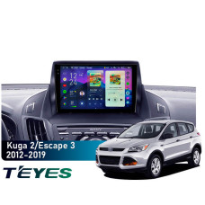 Штатная магнитола Teyes CC4 Pro 2k 8+128 Gb Ford Kuga 2/Escape 3 2012-2019 (A) 9"