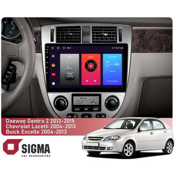 Штатная магнитола Sigma F10216 2+32 Gb Chevrolet Lacetti J200/Buick Excelle Hrv 2004-2013/Daewoo Gentra 2 2013-2015 (F2) 10"