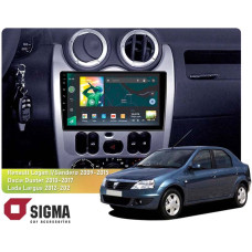 Штатная магнитола Sigma X9232 2+32 Gb Renault Logan 1 2010-2016 (CAN BUS) 9"