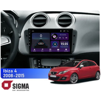 Штатная магнитола Sigma E9232 2+32 Gb Seat Ibiza 6J 2008-2015 9"