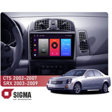 Штатная магнитола Sigma F10216 2+32 Gb Cadillac CTS 2002-2007, SRX 2003-2009 10"