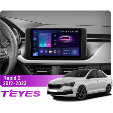 Штатна магнітола Teyes CC3 2k 4+64 Gb Skoda Rapid 2 (1 Din) 2019-2023 10"