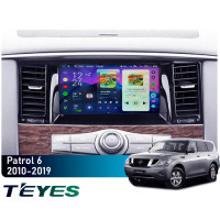 Штатная магнитола Teyes CC4 Pro 2k 8+128 Gb Nissan Patrol 6 Y62 2010-2019 9"