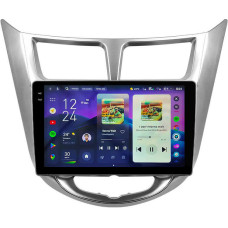 Штатна магнітола Teyes CC4 Pro 2k 12+256 Gb Hyundai Solaris 1 2010-2016 9"