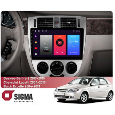 Штатная магнитола Sigma F10216 2+32 Gb Chevrolet Lacetti J200/Buick Excelle Hrv 2004-2013/Daewoo Gentra 2 2013-2015 (F1) 10"